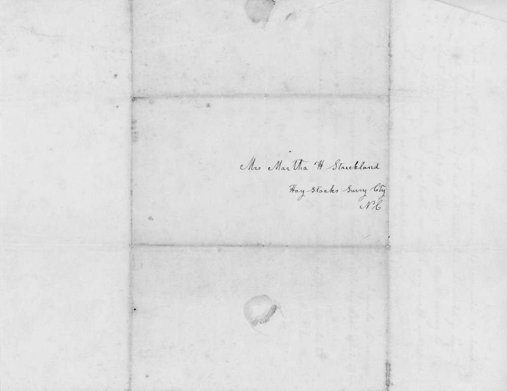 Letter - Mary L Clark (Hanby) to sister Martha H Clark (Strickland) Jun 28 1857