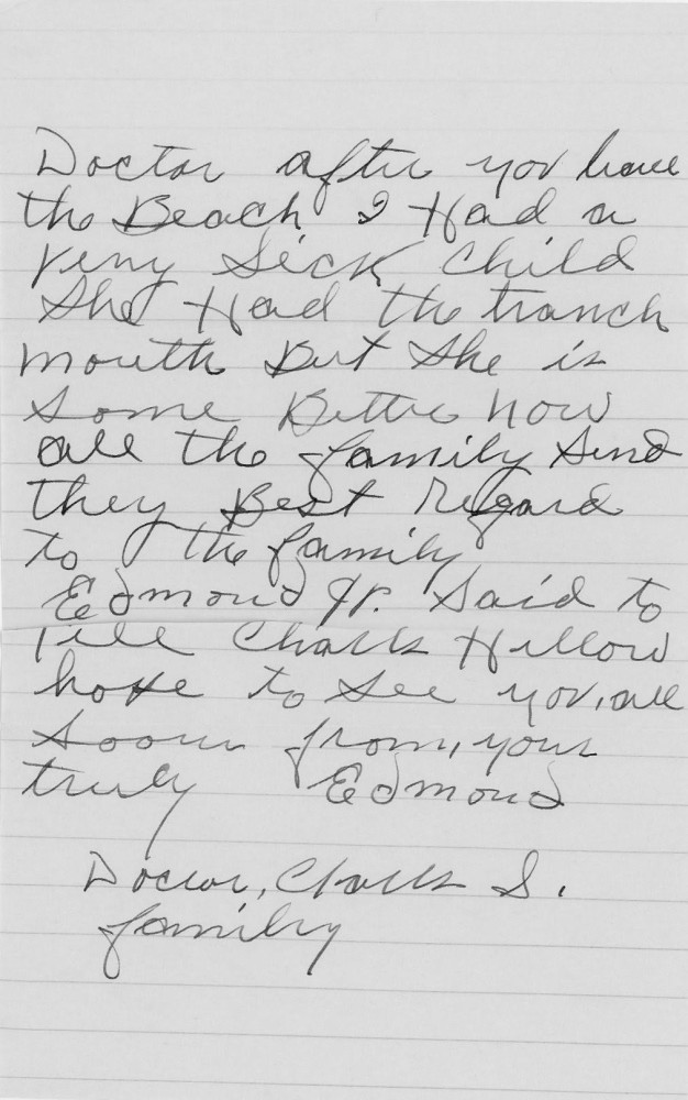 Letter - Edmund Greene to Charles S Norburn Jul 20 1952