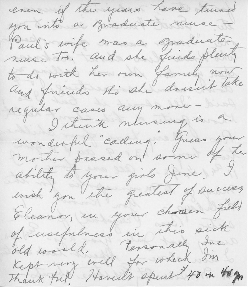 Letter - Katherine V Curtiss to Mrs H G Ingram Aug 23 1954