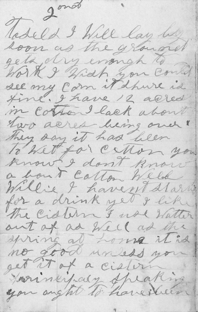 Letter - J P Ingram to W M Ingram Jun 1 1895