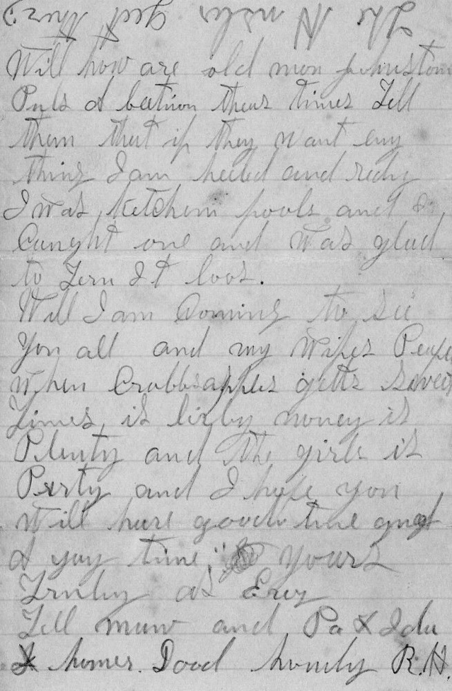 Letter - R H Ingram to William Ingram May 28 1893