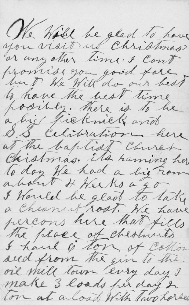 Letter - J P Ingram to W M Ingram Oct 10 1897