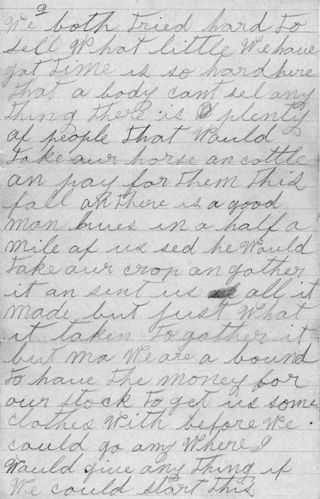 Letter - M H and Nora Ingram to Joel Ingram Jul 8 1908