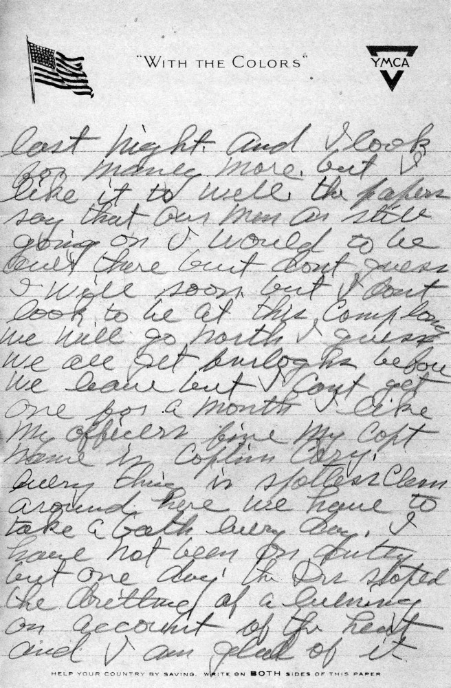 Letter - Horace G Ingram to Laura Sumner (Ingram) Aug 11 1918