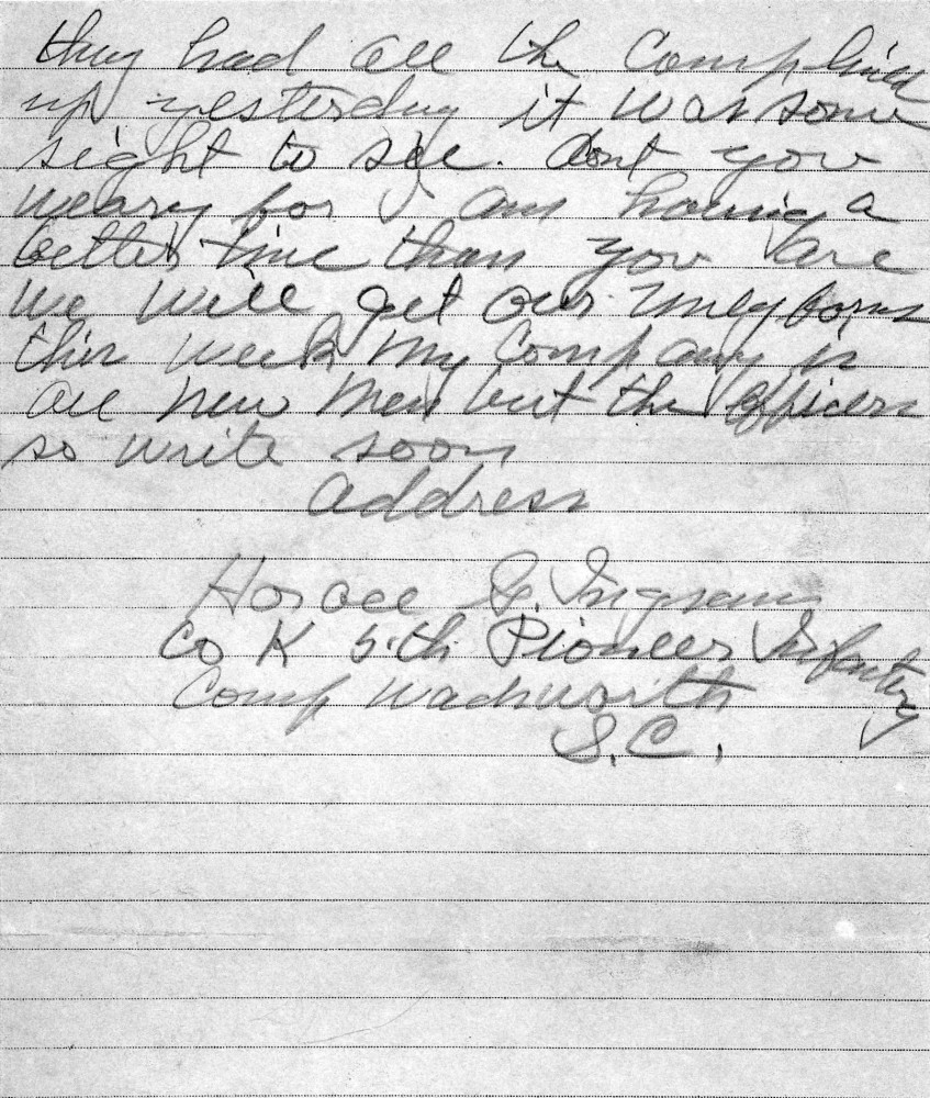 Letter - Horace G Ingram to Laura Sumner (Ingram) Aug 11 1918