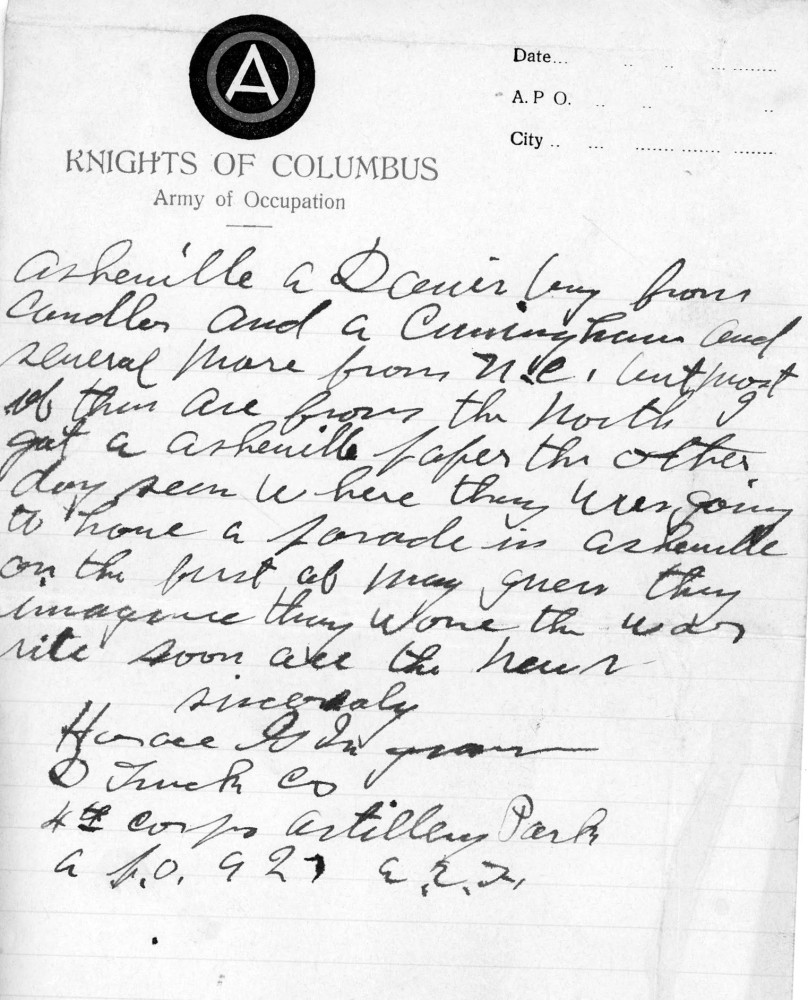 Letter - Horace G Ingram to Laura C Sumner (Ingram) May 10 1919