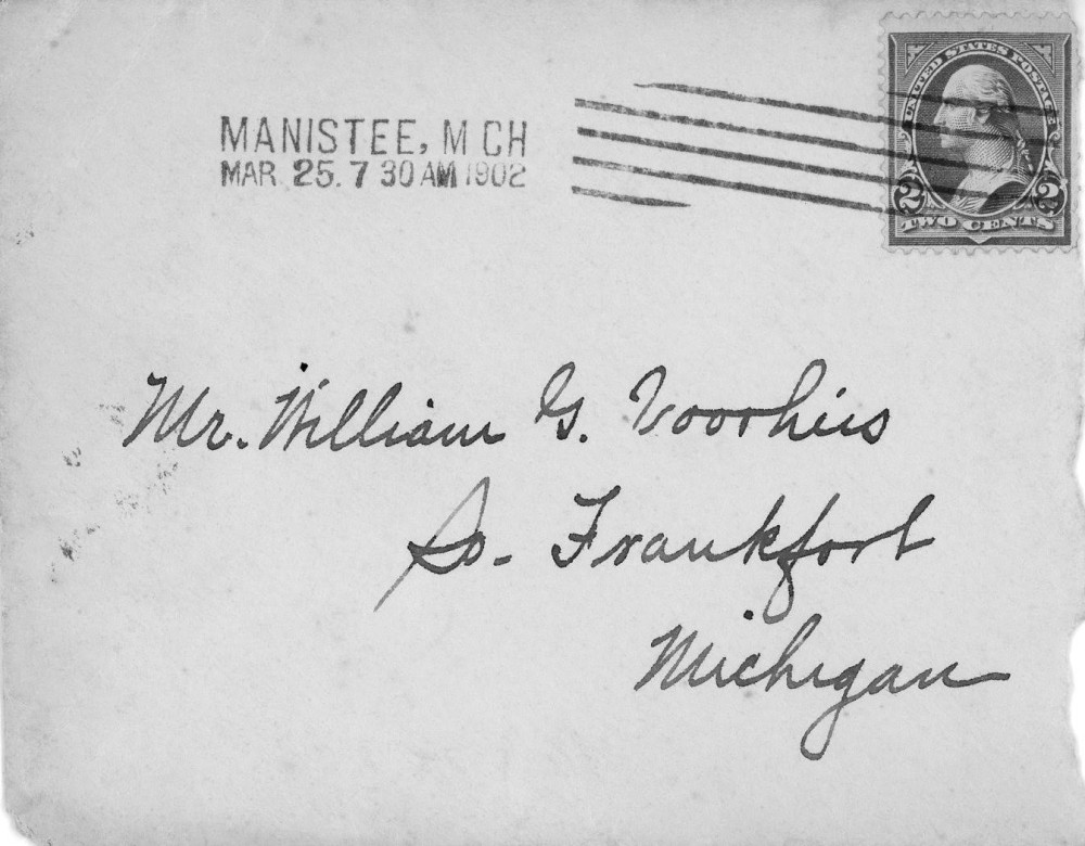 Letter - Alice Mottinger to W G Voorheis Mar 23 1902