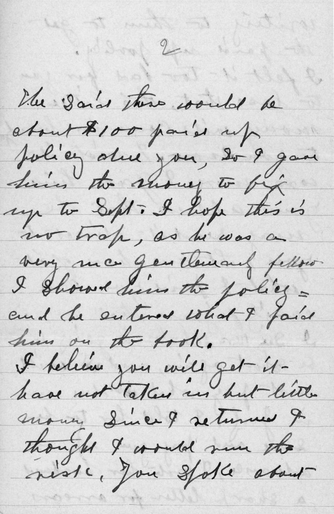 Letter - Mrs S B Mottinger to Alice Mottinger Aug 29 1902