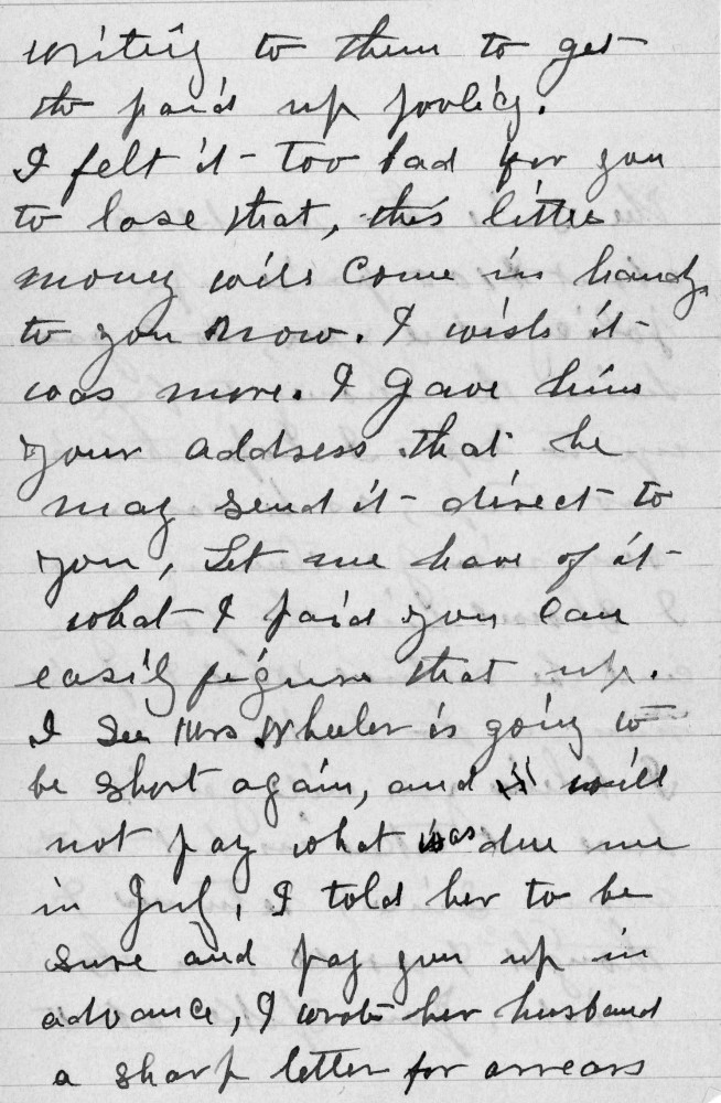 Letter - Mrs S B Mottinger to Alice Mottinger Aug 29 1902