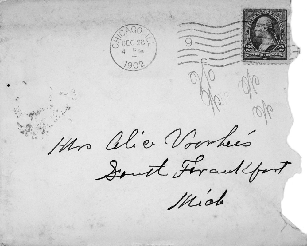 Letter - Mrs S B Mottinger to Alice Voorheis Dec 26 1902