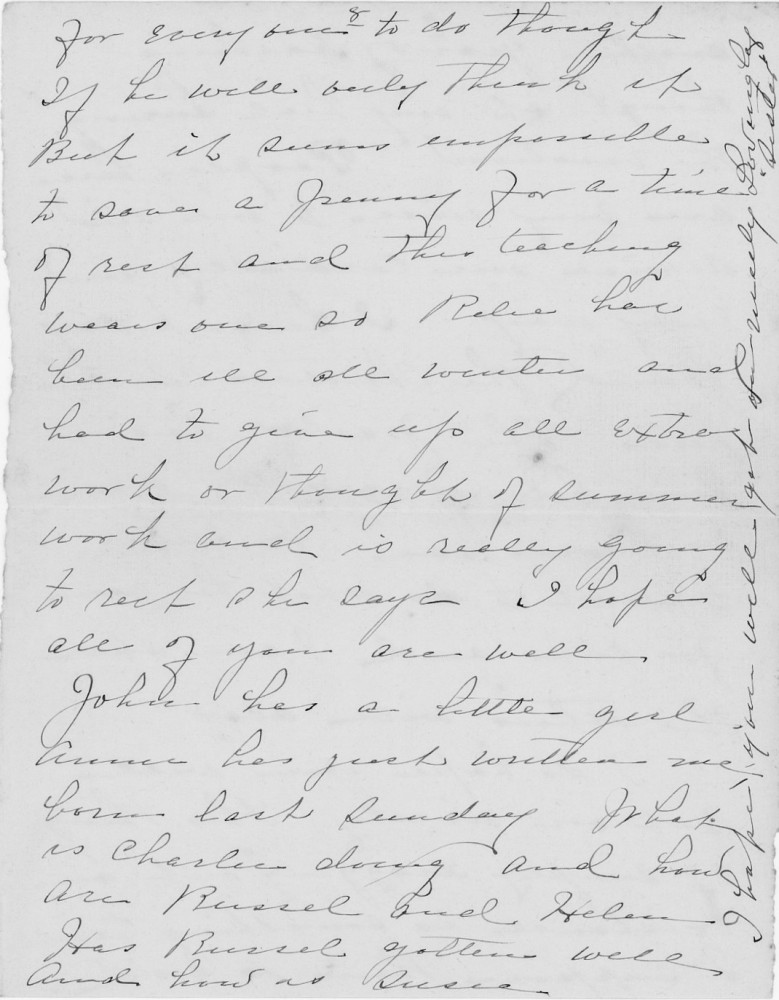 Letter - sister to Charles A Norburn Apr 2 1905