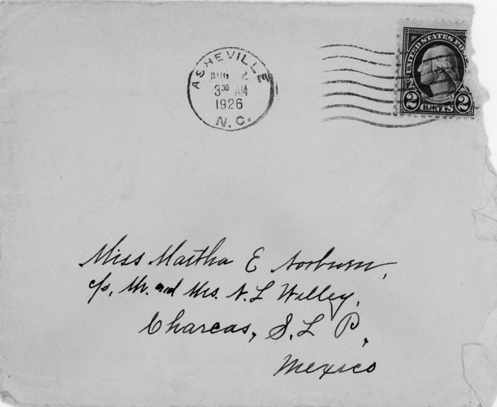 Letter - Susan L Strickland (Norburn) to Martha E Norburn Aug 2 1926