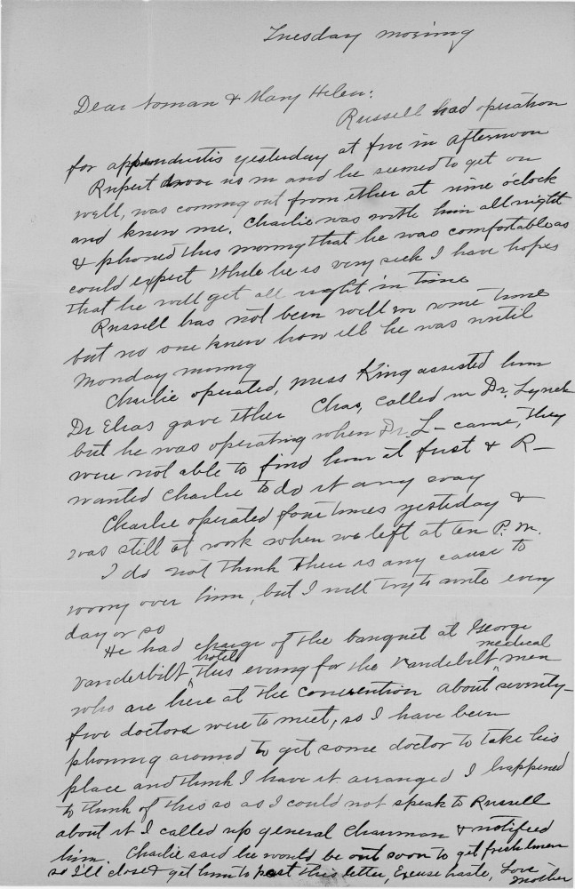 Letter - Susan L Strickland (Norburn) to Martha E Norburn 1930