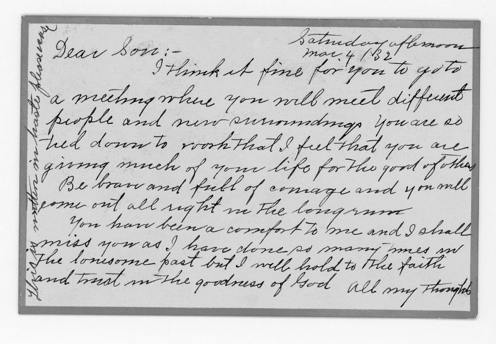 Letter - Susan L Strickland (Norburn) to Charles S Norburn Mar 4 1932