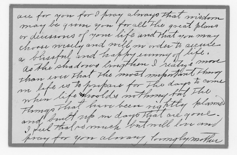 Letter - Susan L Strickland (Norburn) to Charles S Norburn Mar 4 1932
