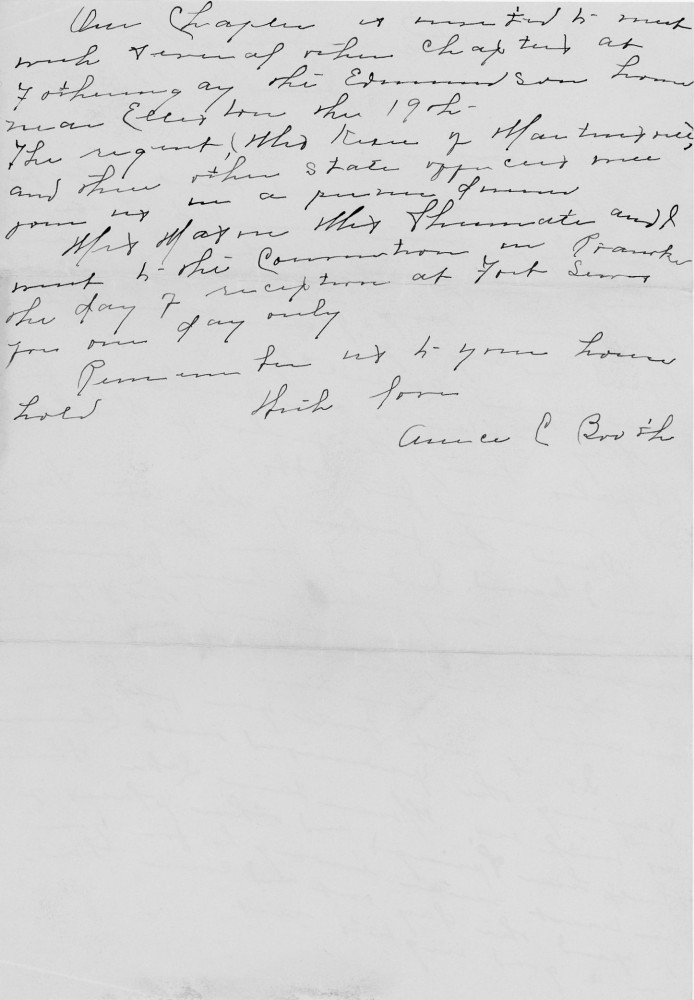 Letter - Anne Booth to cousin Susan L Strickland (Norburn) Jun 16 1934