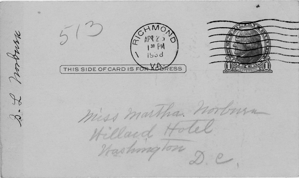 Letter - Susan L Strickland (Norburn) to Martha E Norburn Apr 25 1938