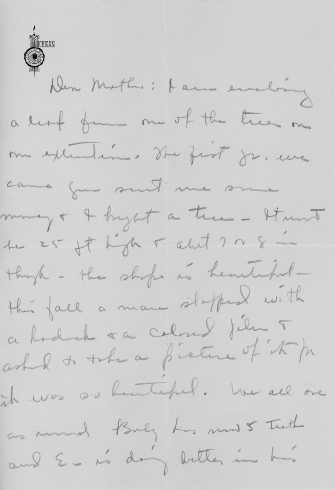 Letter - Mary H Norburn (Willey) to Susan L Strickland (Norburn) Nov 6 1940