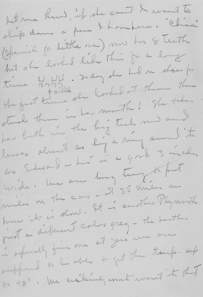 Letter - Mary H Norburn (Willey) to Susan L Strickland (Norburn) 1942