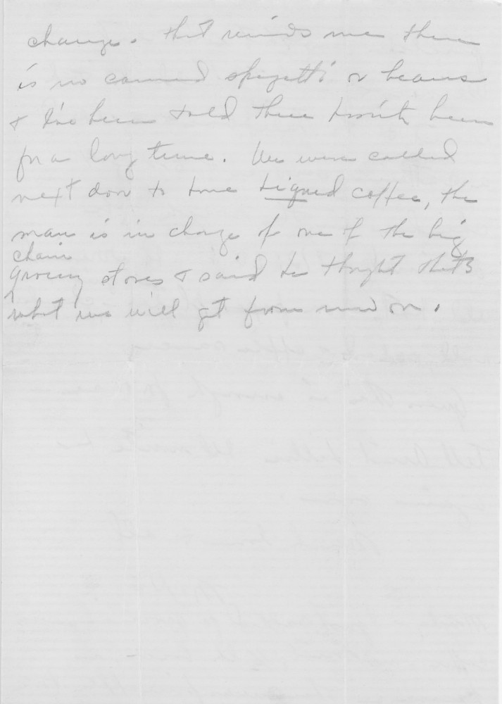 Letter - Mary H Norburn (Willey) to Russell L Norburn Oct 19 1942