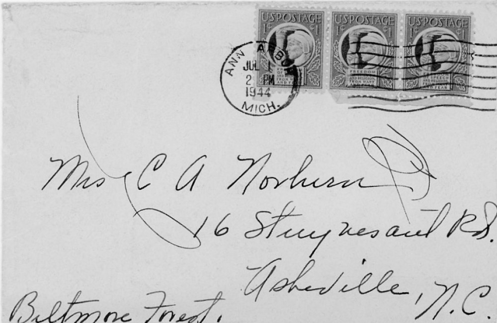 Letter - Mary H Norburn (Willey) to Susan L Strickland (Norburn) Jul 1 1944