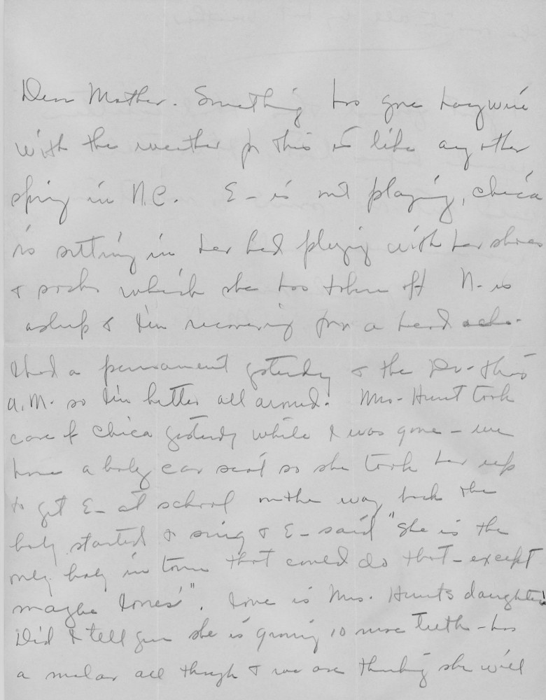 Letter - Mary H Norburn (Willey) to Susan L Strickland (Norburn) Jul 1 1944
