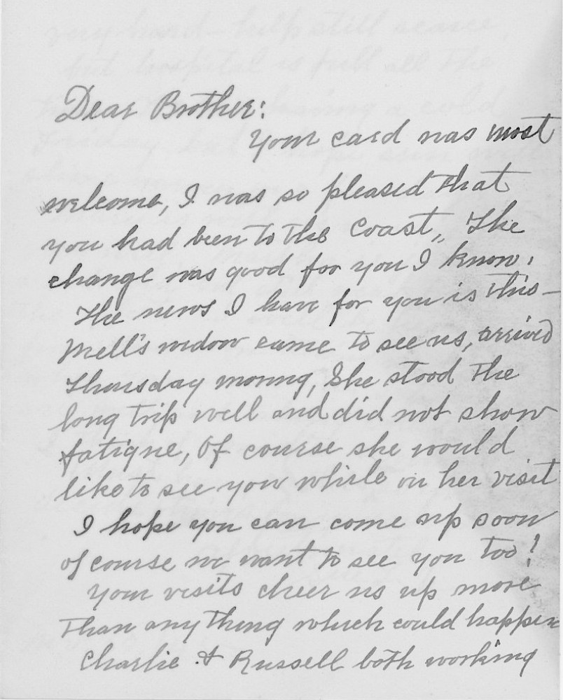 Letter - Susan L Strickland (Norburn) to Edward F Strickland Nov 30 1945