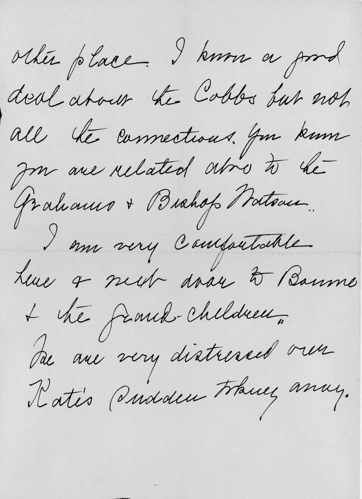 Letter - Frances Bryan (Broadfoot) to cousin Susan L Strickland (Norburn) Apr 1 1946