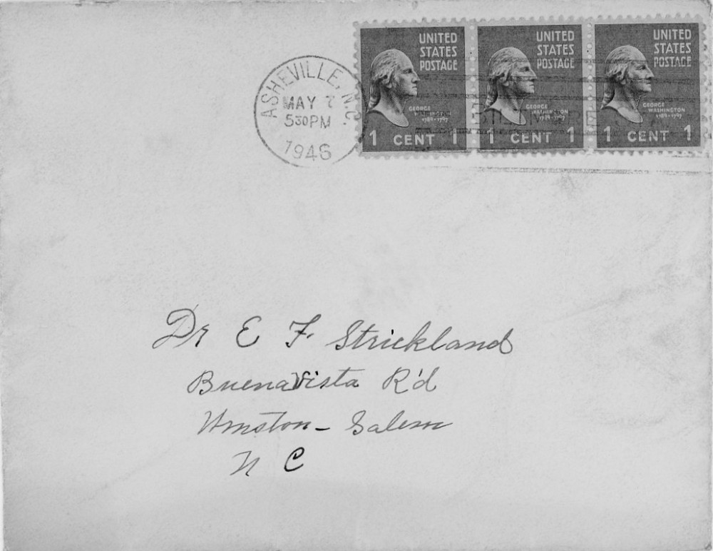 Letter - Susan L Strickland (Norburn) to Edward F Strickland May 6 1946