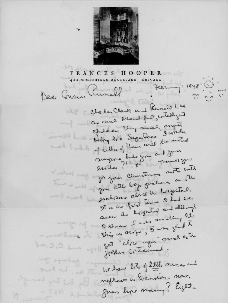 Letter - Frances Hooper to Russell L Norburn Feb 1 1948