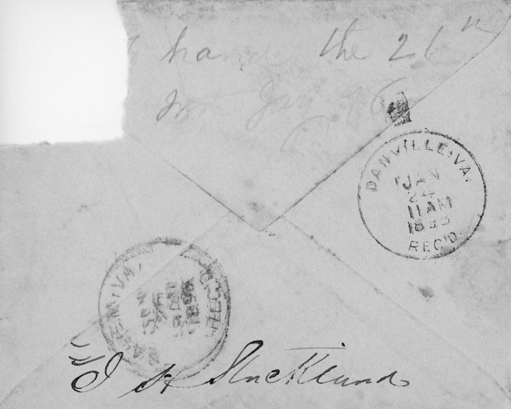 Letter - Isaac? H Strickland to brother Matthew W Strickland Jan 24 1898