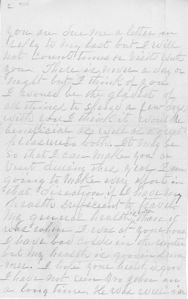 Letter - Isaac? H Strickland to brother Matthew W Strickland Jan 24 1898