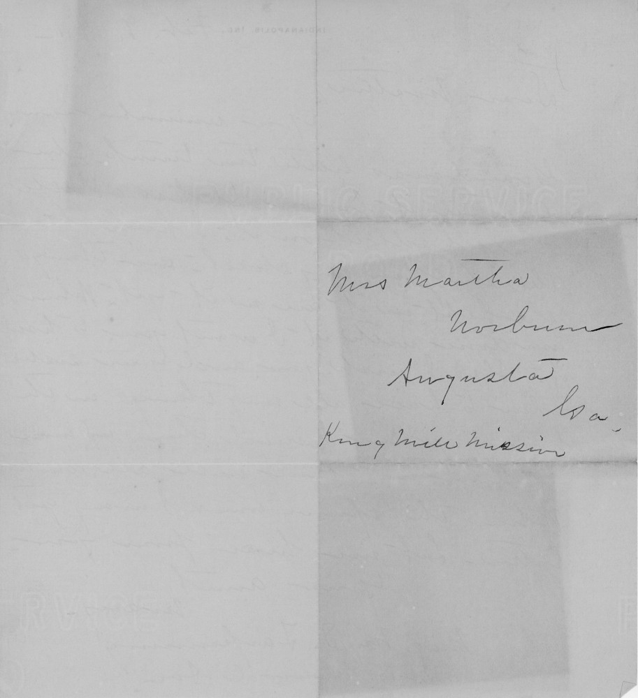 Letter - Mary V C Strickland (Tarpenning) to Martha E Norburn Feb 9 1911
