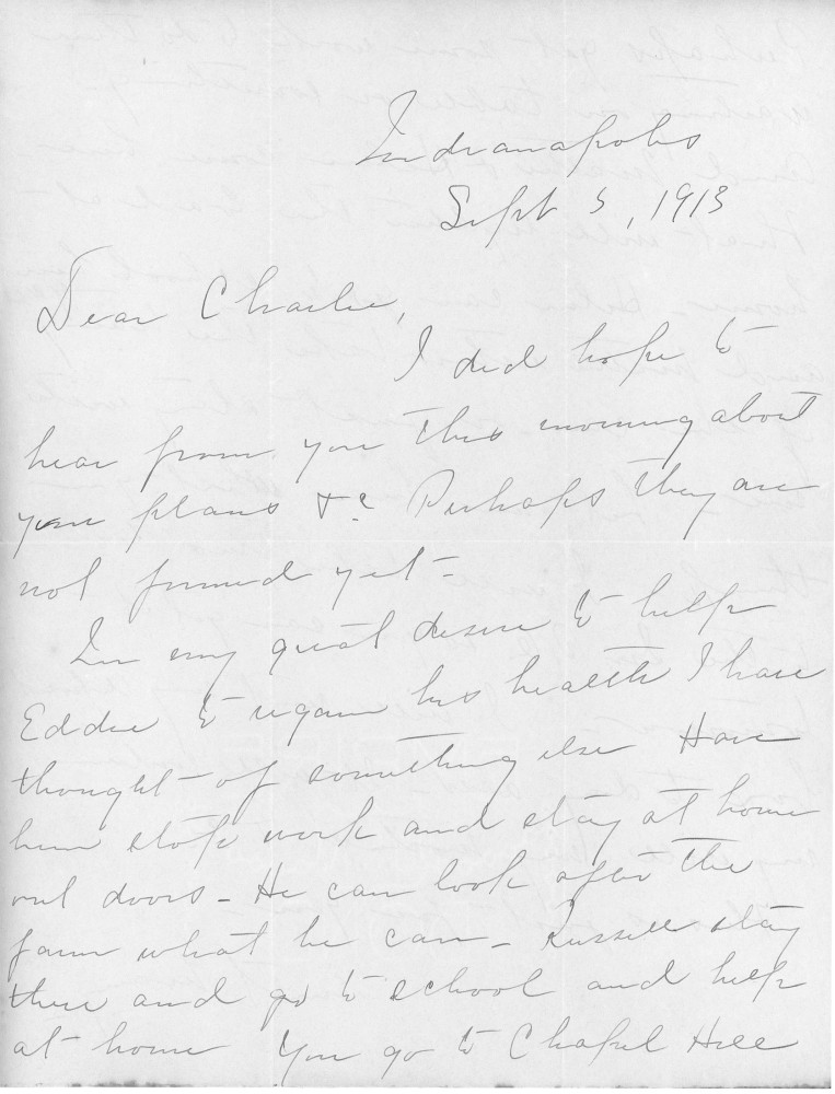 Letter - Mary V C Strickland (Tarpenning) to Charles S Norburn Sep 5 1913