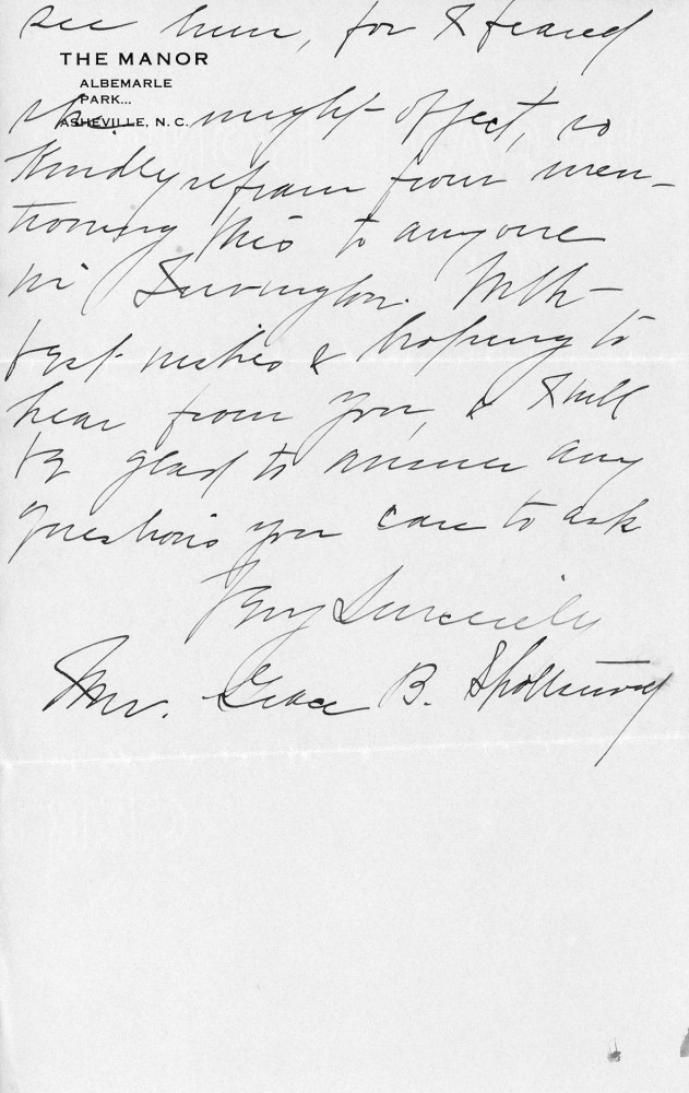 Letter - To Mary V C Strickland (Tarpenning) Mar 30 1914
