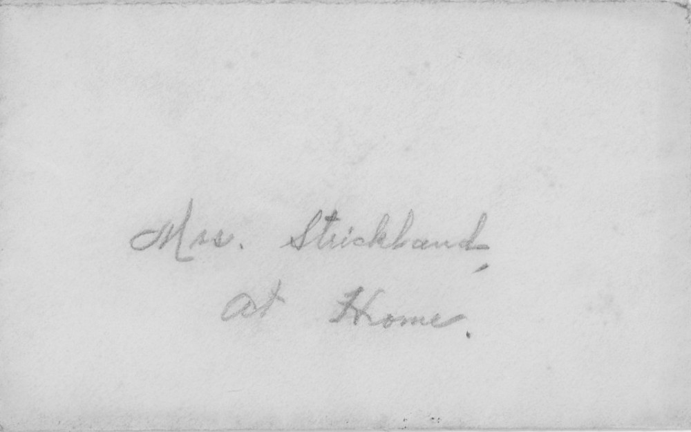 Letter - Olivia Goode Martin to Susan L Strickland (Norburn) 1916