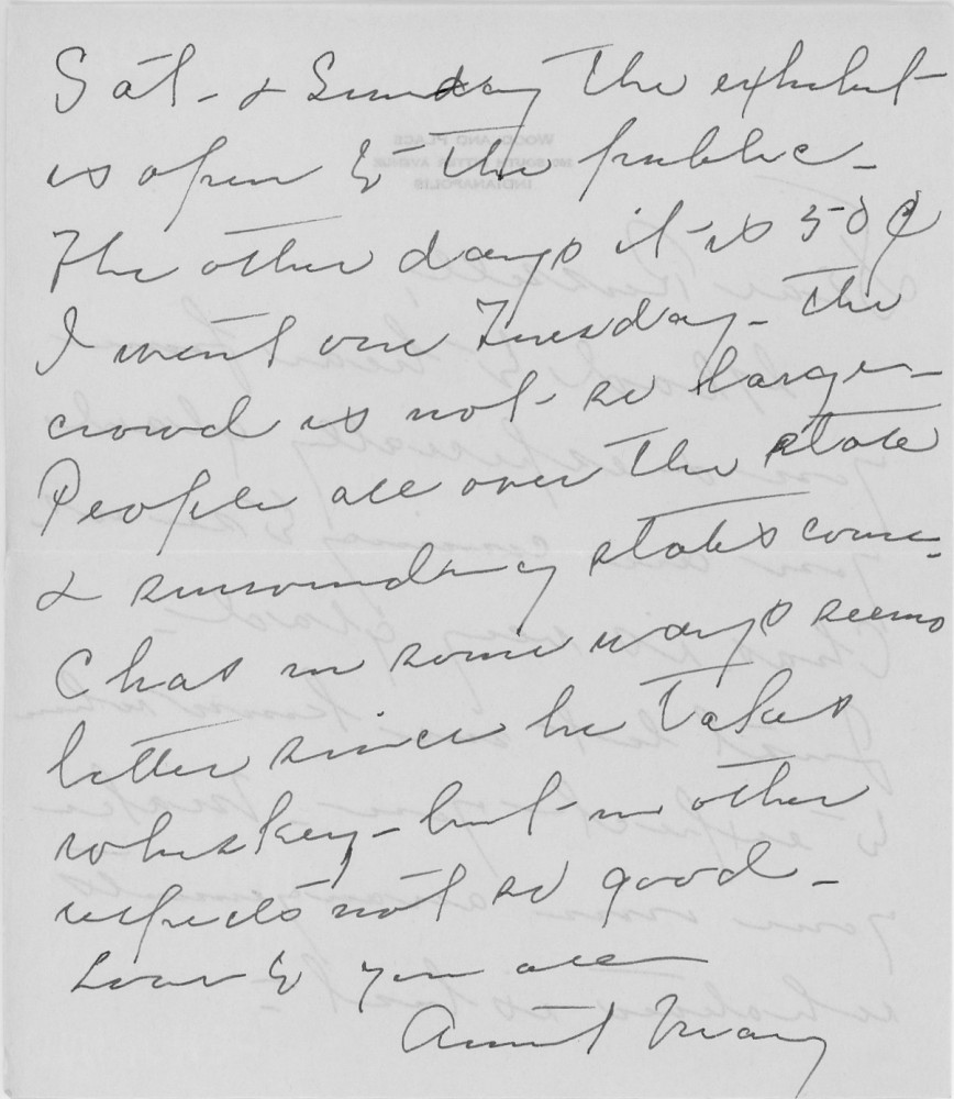 Letter - Mary V C Strickland (Tarpenning) to Russell L Norburn 2 1937