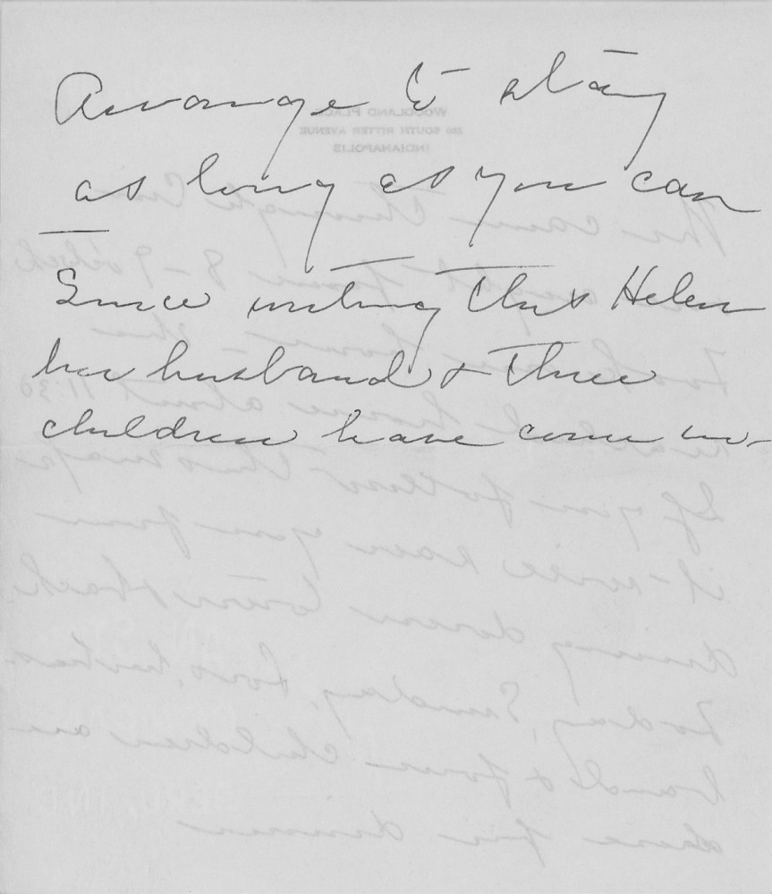 Letter - Mary V C Strickland (Tarpenning) to Russell L Norburn 3 1937
