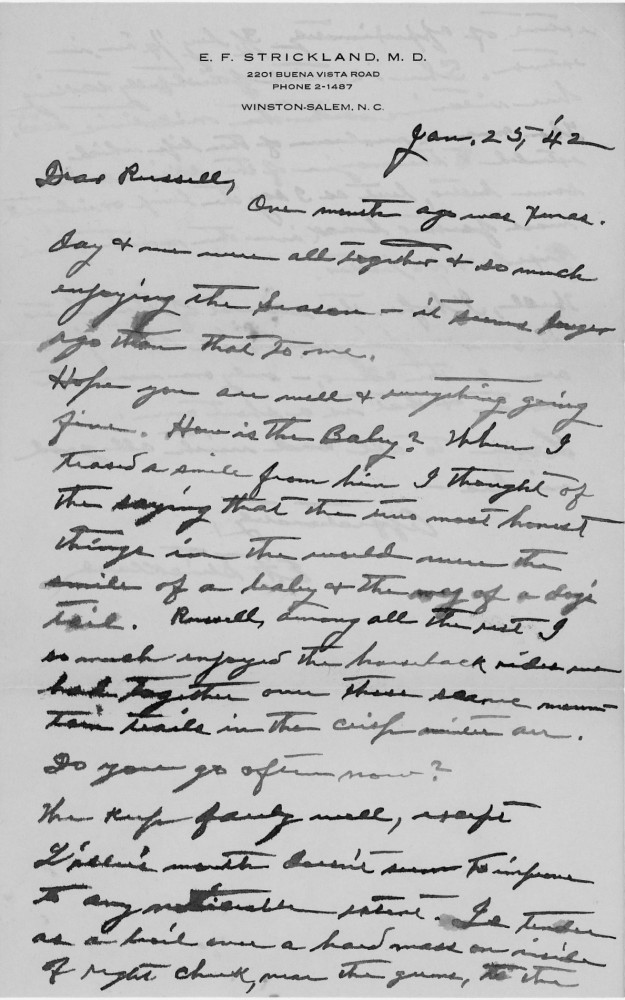 Letter - Edward F Strickland to Russell L Norburn Jun 25 1942