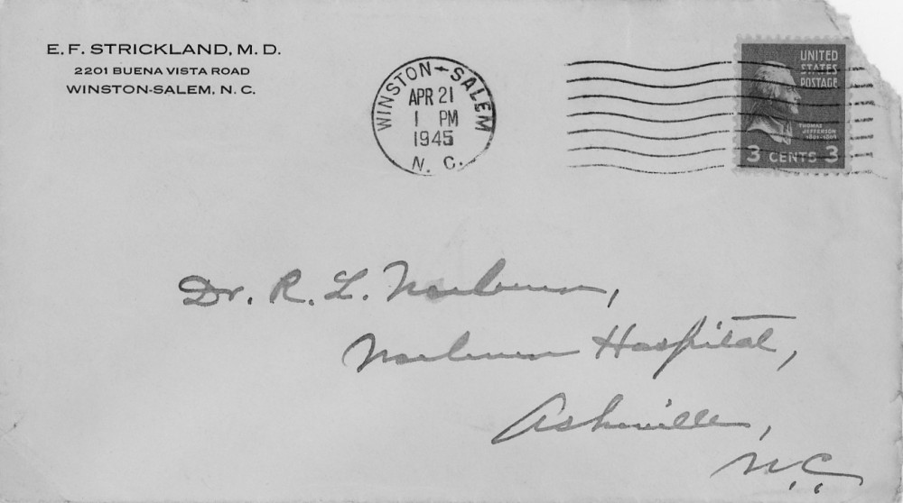 Letter - Edward F Strickland to Russell L Norburn Apr 20 1945