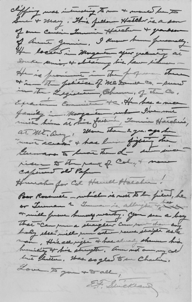Letter - Edward F Strickland to Russell L Norburn Apr 20 1945