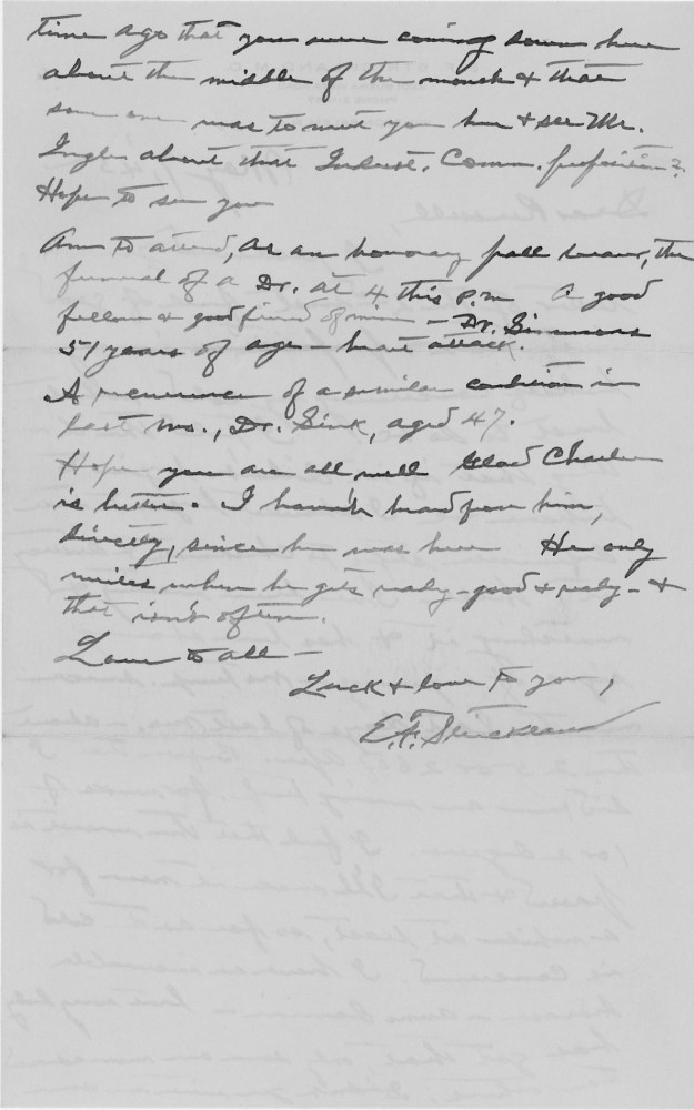 Letter - Edward F Strickland to Russell L Norburn May 7 1945