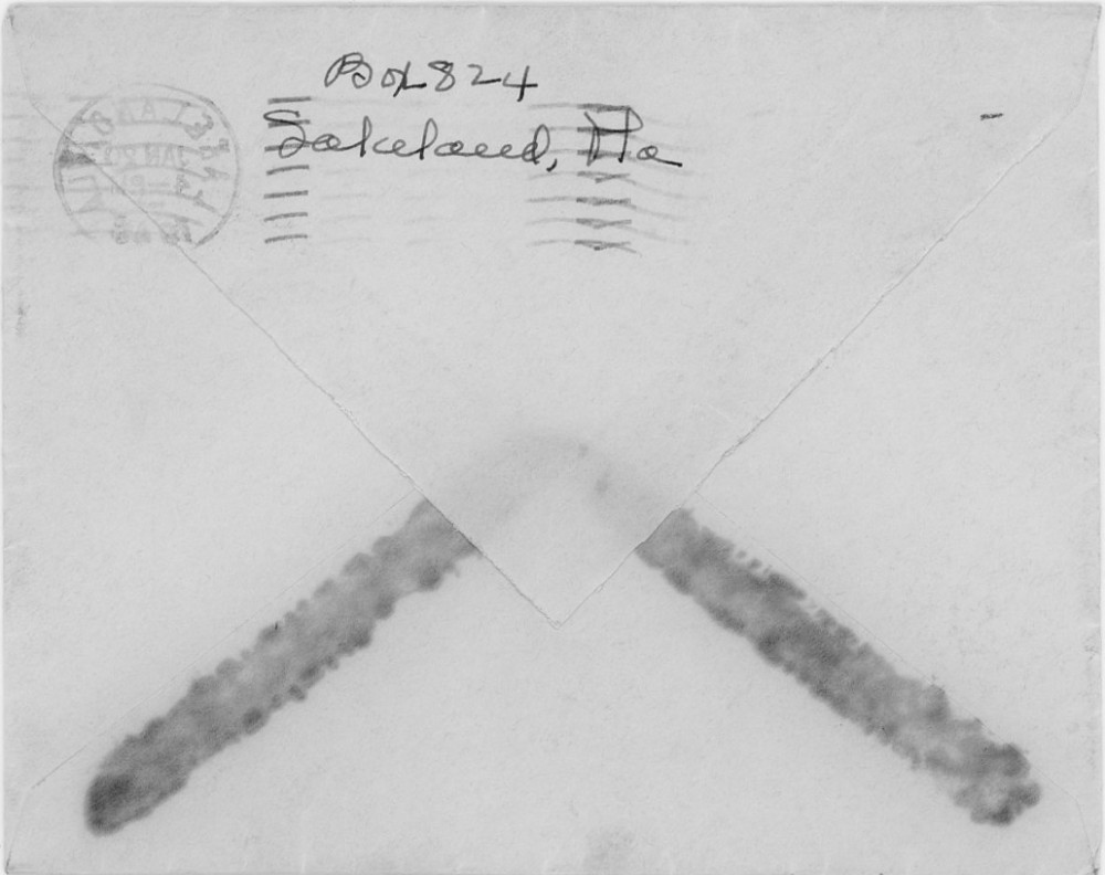Letter - Jeanette Strickland (Weaver) to Susan L Strickland (Norburn) Jan 20 1946