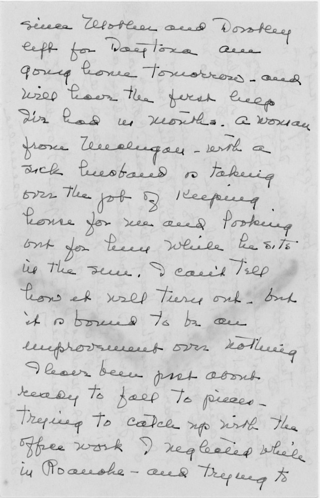 Letter - Jeanette Strickland (Weaver) to Susan L Strickland (Norburn) Jan 20 1946