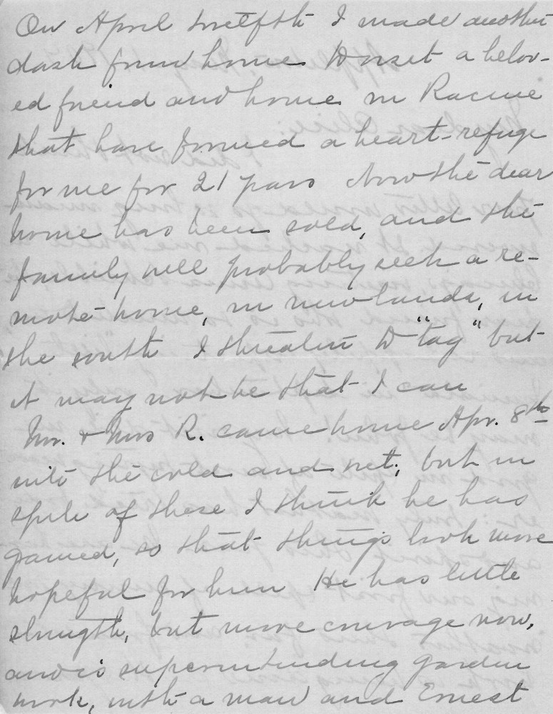 Letter - Juniata Stafford to W G Voorheis May 1 1904