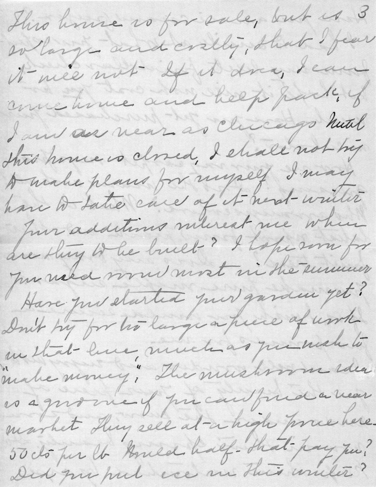 Letter - Juniata Stafford to W G Voorheis May 1 1904
