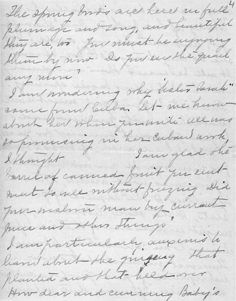 Letter - Juniata Stafford to W G Voorheis May 1 1904