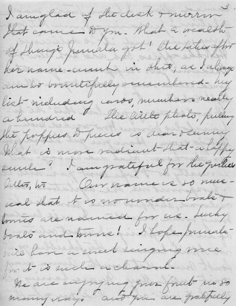 Letter - Juniata Stafford to Mrs W G Voorheis Jan 6 1905