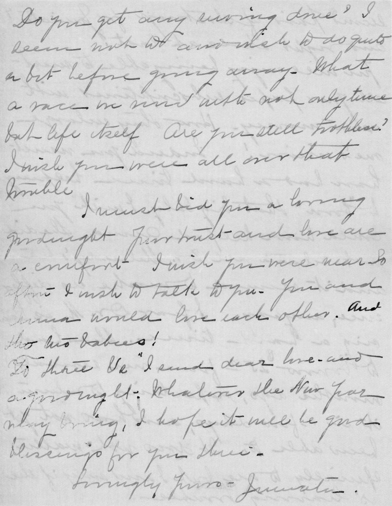 Letter - Juniata Stafford to Mrs W G Voorheis Jan 6 1905