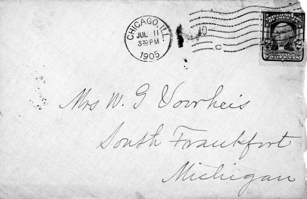 Letter - Juniata Stafford to Mrs W G Voorheis Jul 11 1905
